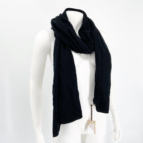 Nordstrom Accessories - AMICALE Black 100% Cashmere Scarf